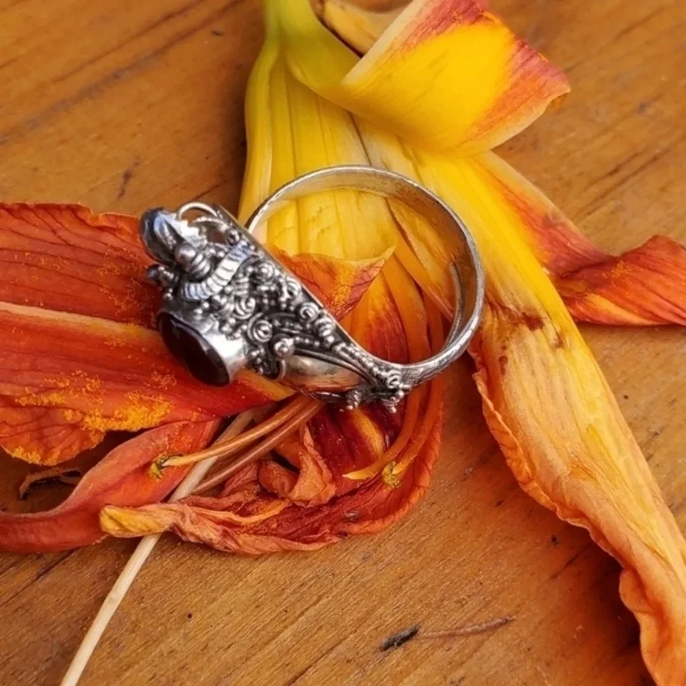 Vintage‎ sterling snake ring adjustable